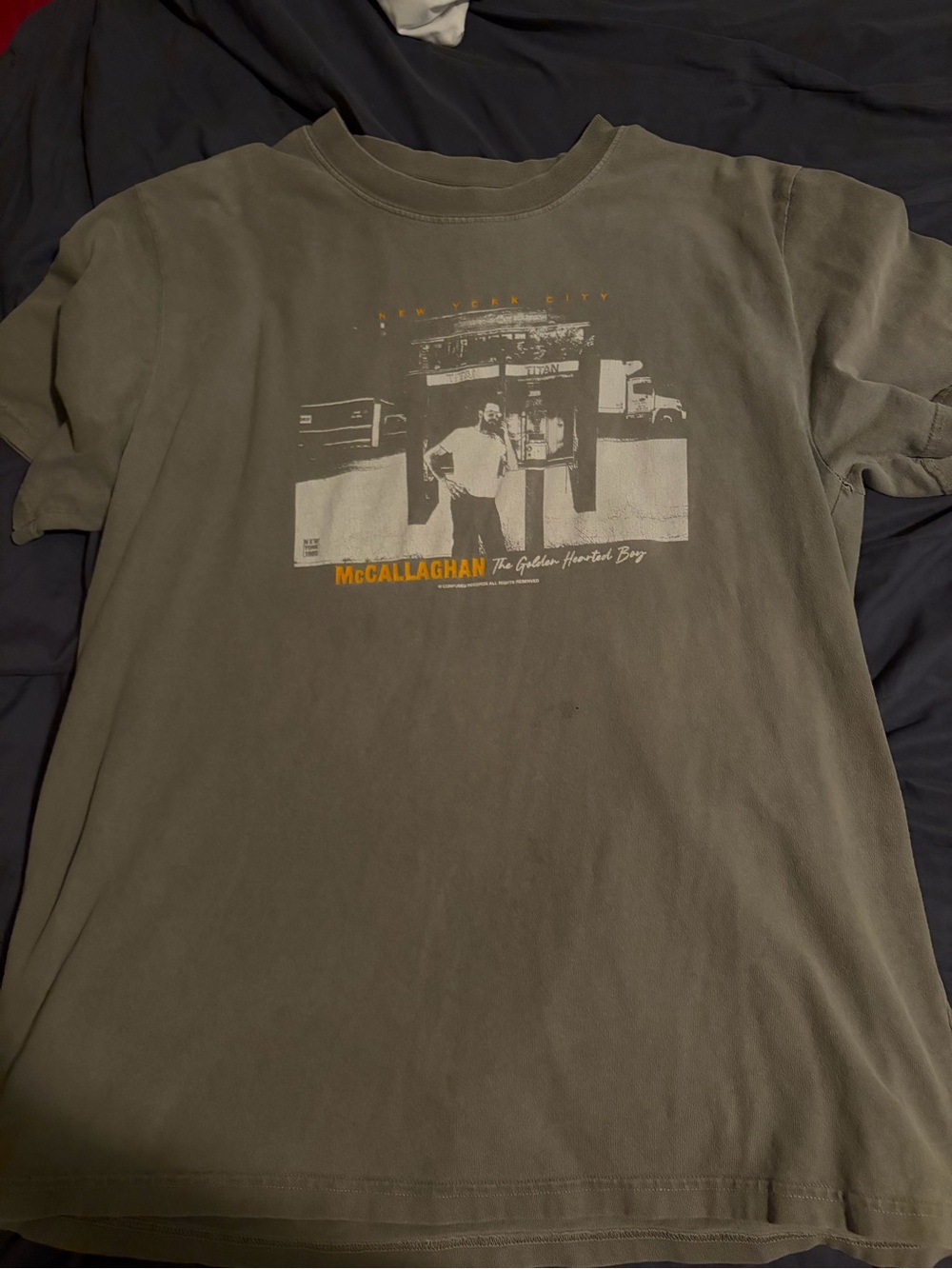 John Garf Grey Graphic Crewneck T-Shirt